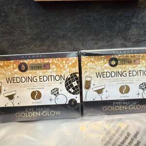 2 Dermora Golden-Glow Under Eye Patches Wedding Edition (20 Pairs)x2=40 pair